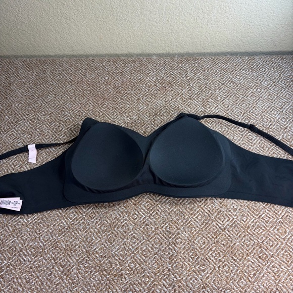 Victoria's Secret Pink Bra Womens Black Wireless Lightly Lined Bralette Top Sz M - Picture 6 of 8